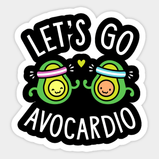 Let's Go Avocardio Sticker